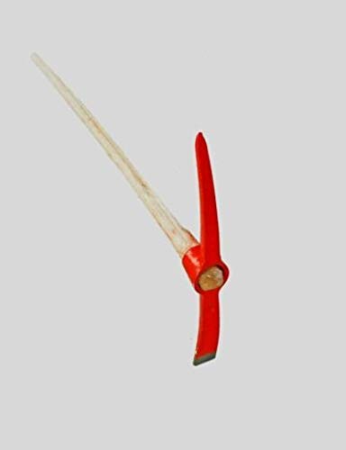 Shop of Wonder Kreuzhacke Spitzhacke Krampen Pickel - mit Holzstiel 1,5 KG - 114cm rot von Shop of Wonder