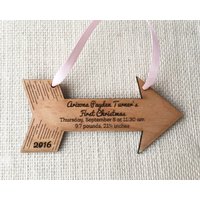 Pfeil Christbaumschmuck - Holzpfeil Ornament Personalisiert Mit Geburtsdaten Boho Baby Neues Neue Mama Pfeil Christbaumschmuck - Holzpfeil Ornament Personalisiert Mit Geburtsdaten Boho Baby Neues Neue Mama von Shop231Designs