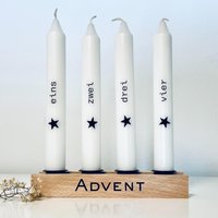 Moderner Adventskranz Aus Holz Mit Adventskerzen Moderner Adventskranz Aus Holz Mit Adventskerzen von ShopCeris