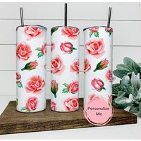 Blumenbecher, Rosenbecher, Blumen, Floral, Geschenk Für Sie, Gag-Geschenk, Personalisiert von ShopHarlowBoutique