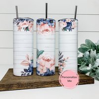 Floraler Becher, Blumen, Humor Für Erwachsene, Geblümt, Geschenk Sie, Knebelgeschenk, Personalisiert, Holzmaserung, 174 von ShopHarlowBoutique