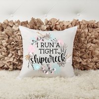 Ich Laufe Ein Enges Schiffbruch Kissen, Fluchen Geschenk Für Sie, Freches Akzentkissen, Personalisiertes Geschenk, Individuelles Wohndekor von ShopHarlowBoutique