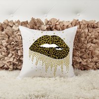 Leopard Lippen, Akzent Kissen, Individuelle Wohnkultur, Inspirierend von ShopHarlowBoutique