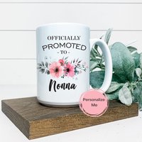 Officell Förderte Nonna Kaffeebecher, Becher, Blumen, Geschenk Für Sie, Personalisiert von ShopHarlowBoutique
