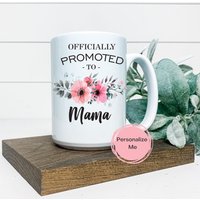 Officell Gefördert Zu Mama Kaffeebecher, Becher, Blumen, Geschenk Für Sie, Personalisiert von ShopHarlowBoutique