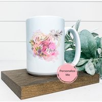 Worlds Best Mom Kaffeebecher, Mama, Geschenk Für Sie, Personalisiert, Mutter, Erwachsene von ShopHarlowBoutique