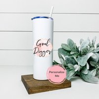 Ziel Digger Tumbler, Boss Babe, Kleinunternehmer, Unternehmer, Geschenk Für Sie, Personalisiert, Elternschaft, Geschenk Mutter von ShopHarlowBoutique