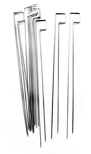 HOHAGE Grillspieße 10 Doppel Doppelgrillspieße Edelstahl matt 2,5 mm ca. 33 cm lang. von ShopHerzog