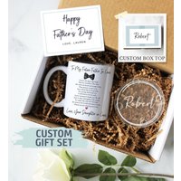 Personalisierte Geschenkbox Zum Vatertag | Zukünftiger Schwiegervater Geschenk, Geschenkidee, Becher, Vater Des Bräutigams Geschenk Von Braut von ShopInkpot
