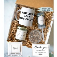 Personalisierte Officiant Geschenkbox | Danke, Dass Sie Uns Geheiratet Haben, Hochzeits-Offizier-Geschenk-Set, Hochzeits-Offizier-Geschenkidee von ShopInkpot