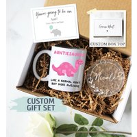 Personalisierte Tante Geschenkbox | Befördert Zu Tante, Neue Geschenk, Auntiesaurus, Werden Sie Meine Schwangerschaft Ankündigung Baby Offenbaren von ShopInkpot