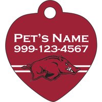 Arkansas Razorbacks Haustier Id Tag Für Hunde & Katzen | Offiziell Lizenzierte Personalisiert Dein von ShopInstaPets