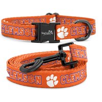 Clemson Tigers Verstellbares Halsband Und Leine Set | Offiziell Lizenziert Passend Für Alle Haustiere von ShopInstaPets