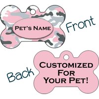 Doppelseitige Camo Pet Id Hundemarke | Rosa Personalisiert Für Dein Haustier Doppelseitige Camo Pet Id Hundemarke | Rosa Personalisiert Für Dein Haustier von ShopInstaPets