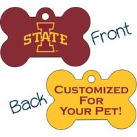 Iowa State Cyclones 2-Seitige Haustier Id Hundemarke | Offiziell Lizenzierte Personalisiert Für Dein von ShopInstaPets