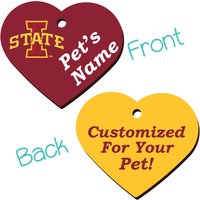 Iowa State Cyclones 2-Seitiger Pet Id Tag Für Hunde & Katzen | Offiziell Lizenzierte Personalisiert Ihr Haustier von ShopInstaPets