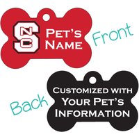 Nc State Wolfpack 2-Seitige Haustier Id Hundemarke | Offiziell Lizenzierte Personalisiert Für Ihr von ShopInstaPets