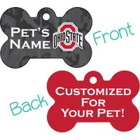 Ohio State Buckeyes 2-Seitiger Camo Pet Id Dog Tag | Offiziell Lizenzierte Personalisiert Für Ihr Haustier von ShopInstaPets