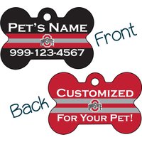 Ohio State Buckeyes 2-Seitiger Pet Id Dog Tag | Offiziell Lizenzierte Personalisiert Für Ihr Haustier von ShopInstaPets