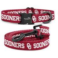 Oklahoma Sooners Verstellbares Hundehalsband Und Leine Set | Offiziell Lizenziert Passend Für Alle Haustiere von ShopInstaPets