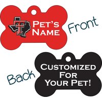 Texas Tech Red Raiders 2-Seitige Pet Id Dog Tag | Offiziell Lizenzierte Personalisiert Für Dein Haustier von ShopInstaPets