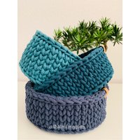 Häkelkörbchen Handmade Korb Körbchen Häkelkörbchen Handmade Korb Körbchen von ShopMsMimiFancypants