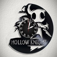 Hollow Knight Vinyl Wanduhr, Action-Adventure, Metroidvania, Single-Player Videospielkunst, Games Geschenk Für Jeden Anlass von ShopMyTop
