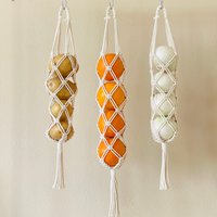 Der Originale Makramee-Obst - Und Gemüsehängekorb | Geflochtener Korb Hängender Obstkorb Aufbewahrungskorb Der Originale Makramee-Obst - Und Gemüsehängekorb | Geflochtener Korb Hängender Obstkorb Aufbewahrungskorb von ShopMyra