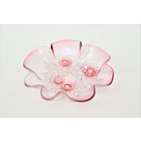 Rosa Gemusterte Blume Design Dekorative Schale von ShopNarrative