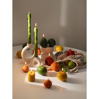 Lebensmittel Kerzen, Echte Obst & Gemüse Orange Kerze, Zitronen Spargel Granatapfel Hochzeit Tischdeko von ShopOfHappyGifts