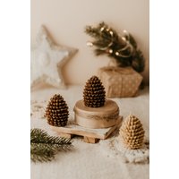 Pine Cone Kerze, Weihnachtsdekor, Weihnachtskerze, Feiertagsdekor, Winter-Wohnkultur, Geschenk Winterkerze, Weihnachtsdekoration von ShopOfHappyGifts