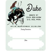 Benutzerdefinierte Pferd Stall Zeichen 11 X 14" Mit Fütterungsanweisungen Auf Trockene Erase Board - Vintage Cowboy Und Bronc von ShopPonyMacaroni