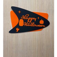 Halloween Deko | Mid Century Modern Holiday Wandschild Mcm Wohndekor Kürbis Geist Gruselige Fledermaus Skandinavisch von ShopRaginRetro