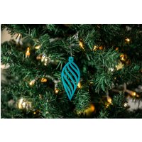 Mid Century Modern Christbaumkugel | Retro Tropfenform Vintage Ornamente Atomic Holiday Weihnachtsdeko von ShopRaginRetro