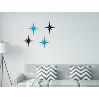 Mid-Century Modern Starburst Kleiner Akzent | Mid Century Atomic Star Home Dekor Wanddekoration von ShopRaginRetro