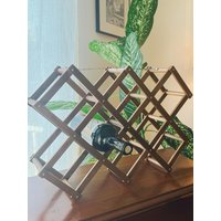 Vintage Weinregal Aus Holz - Weinhalter Dekor von ShopTheMarketVintage