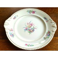 Große Blumen Kuchenteller von ShopVintageUniqueUK