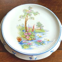 Vintage Gebäckständer Von Falconware Blütenzeit-Muster, 1930Er Jahre von ShopVintageUniqueUK