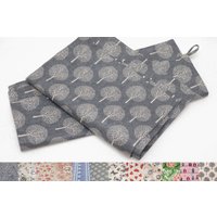 2Er Set Küchentücher Baum Print Baumwolltücher Leinentücher Geschirrtücher Umweltfreundliche Handtücher Geschenk Für Mama Küchenwäsche von ShopingMarket