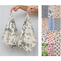 Set Mit Zwei Baumwolltüchern Leinen Geschirrtücher Blumen Küchenwäsche Feinschmecker Geschenk Zum Kochen Geschenke Gastgeberin von ShopingMarket