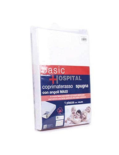 Shopmix Basic Hospital Matratzenschoner, 180 x 200 cm, glatt für Doppelbett, 000 Einheitsgröße, Uni von ShopMix