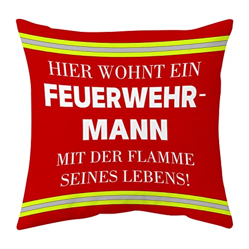 Shoppawhile Feuerwehr Geschenke für Männer Feuerwehr Geschenke Erwachsene Geburtstag Lustige Feuerwehr Kissenbezug 45x45cm von Shoppawhile