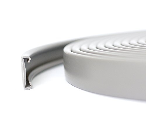 10m PVC Handlauf Treppenhandlauf Kunststoffhandlauf 40x8 mm silber von Shopping-Kobolde