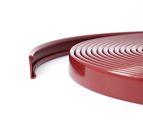 10m PVC Handlauf Treppenhandlauf Kunststoffhandlauf 40x8 mm weinrot von Shopping-Kobolde