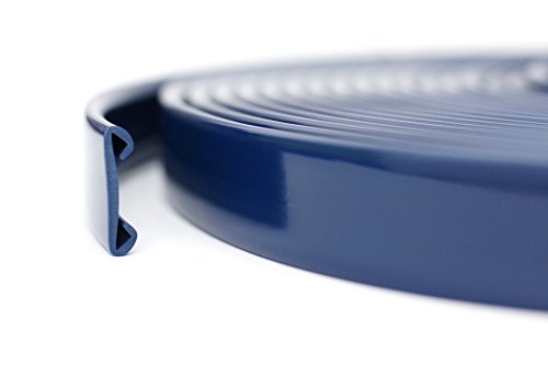 1m PVC Kunststoff Handlauf Treppenhandlauf 40x8 mm viele Farben (dunkelblau) von Shopping-Kobolde