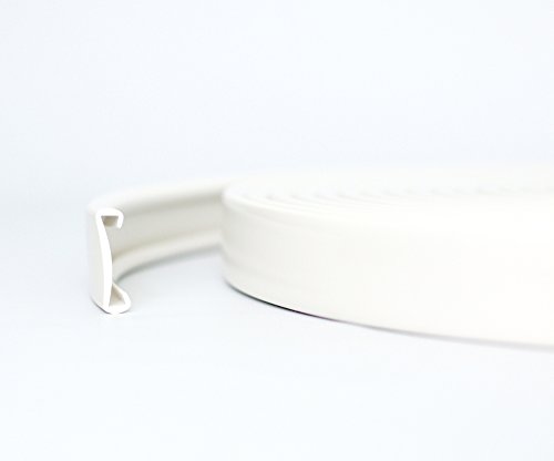 1m PVC Kunststoff Handlauf Treppenhandlauf 40x8 mm viele Farben (weiß) von Shopping-Kobolde