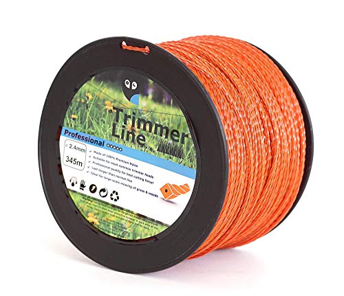 345m Mähfaden Ersatzfaden TWIST Duo Power Line 2,4mm 3,0mm Trimmerfaden Motorsense Freischneider (2,4mm x 345m) von Shopping-Kobolde