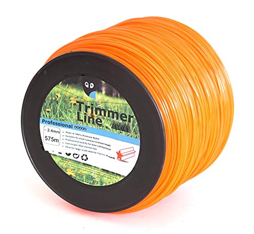 575m Mähfaden Trimmerfaden Ersatzfaden für STIHL Motorsense Freischneider, 5-Kant Sternform, 2,4mm (575m / Stern / 2,4mm) von Shopping-Kobolde