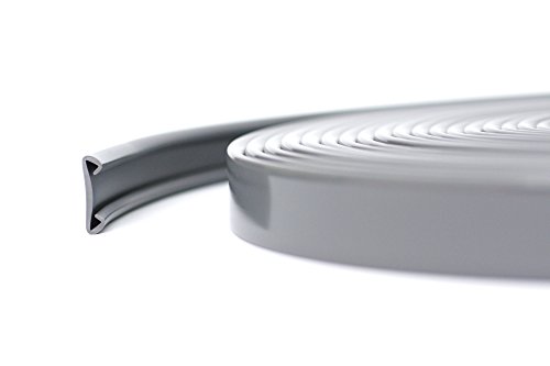 5m PVC Handlauf Treppenhandlauf Kunststoffhandlauf 40x8 mm dunkelgrau von Homry