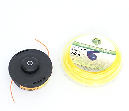 Fadenkopf Mähkopf Fadenspule AutoCut Motorsense Freischneider Rasentrimmer + 50m Mähfaden 3mm von Shopping-Kobolde